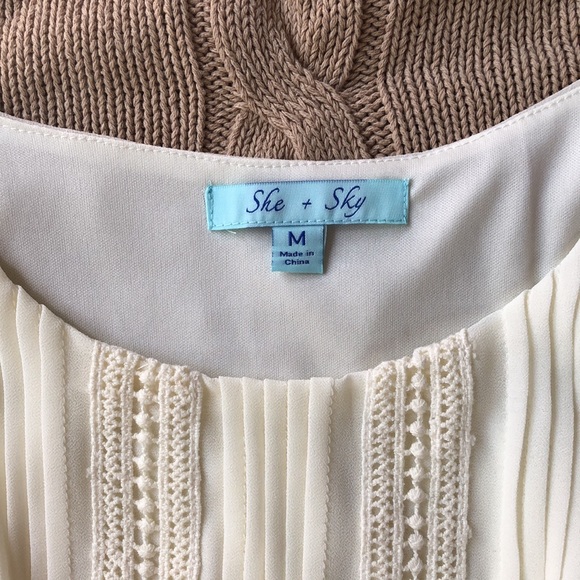 She & Sky Cream Dress - Picture 3 of 4